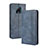 Leather Case Stands Flip Cover Holder BY4 for Xiaomi Redmi 10X 5G Blue