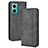 Leather Case Stands Flip Cover Holder BY4 for Xiaomi Redmi 11 Prime 5G Black