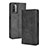 Leather Case Stands Flip Cover Holder BY4 for Xiaomi Redmi 9 Power Black