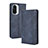 Leather Case Stands Flip Cover Holder BY4 for Xiaomi Redmi K40 5G Blue