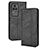 Leather Case Stands Flip Cover Holder BY4 for Xiaomi Redmi K40S 5G Black