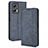 Leather Case Stands Flip Cover Holder BY4 for Xiaomi Redmi K50i 5G Blue