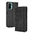 Leather Case Stands Flip Cover Holder BY4 for Xiaomi Redmi Note 10 4G Black