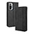 Leather Case Stands Flip Cover Holder BY4 for Xiaomi Redmi Note 10 Pro 4G Black