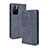 Leather Case Stands Flip Cover Holder BY4 for Xiaomi Redmi Note 11 5G Blue