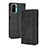 Leather Case Stands Flip Cover Holder BY4 for Xiaomi Redmi Note 11 SE India 4G Black