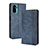 Leather Case Stands Flip Cover Holder BY4 for Xiaomi Redmi Note 11 SE India 4G Blue