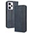 Leather Case Stands Flip Cover Holder BY4 for Xiaomi Redmi Note 12 Pro+ Plus 5G Blue