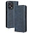 Leather Case Stands Flip Cover Holder BY4 for Xiaomi Redmi Note 12 Turbo 5G Blue