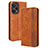 Leather Case Stands Flip Cover Holder BY4 for Xiaomi Redmi Note 12 Turbo 5G Brown