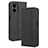 Leather Case Stands Flip Cover Holder BY4 for Xiaomi Redmi Note 12R Pro 5G Black