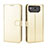 Leather Case Stands Flip Cover Holder BY5 for Asus ROG Phone 6 Gold