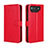 Leather Case Stands Flip Cover Holder BY5 for Asus ROG Phone 7 Pro Red