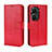 Leather Case Stands Flip Cover Holder BY5 for Asus ZenFone 10 Red