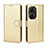 Leather Case Stands Flip Cover Holder BY5 for Asus Zenfone 9 Gold