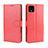 Leather Case Stands Flip Cover Holder BY5 for Google Pixel 4 XL Red