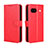 Leather Case Stands Flip Cover Holder BY5 for Google Pixel 8a 5G Red