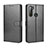 Leather Case Stands Flip Cover Holder BY5 for HTC U20 5G Black