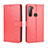 Leather Case Stands Flip Cover Holder BY5 for HTC U20 5G Red