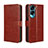 Leather Case Stands Flip Cover Holder BY5 for Huawei Honor 90 Lite 5G