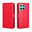 Leather Case Stands Flip Cover Holder BY5 for Huawei Honor X6 5G Red