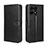 Leather Case Stands Flip Cover Holder BY5 for Huawei Honor X8a 4G Black