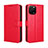 Leather Case Stands Flip Cover Holder BY5 for Huawei Nova Y61 Red