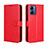 Leather Case Stands Flip Cover Holder BY5 for Motorola Moto G14 Red