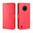 Leather Case Stands Flip Cover Holder BY5 for Nokia C200 Red