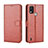 Leather Case Stands Flip Cover Holder BY5 for Nokia C21 Plus