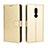 Leather Case Stands Flip Cover Holder BY5 for Nokia C3 Gold