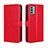 Leather Case Stands Flip Cover Holder BY5 for Nokia G22 Red