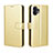 Leather Case Stands Flip Cover Holder BY5 for Nothing Phone 2 Gold