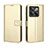 Leather Case Stands Flip Cover Holder BY5 for OnePlus Ace Pro 5G Gold