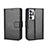 Leather Case Stands Flip Cover Holder BY5 for Oppo Find N 5G Black