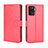 Leather Case Stands Flip Cover Holder BY5 for Oppo Reno5 F Red