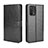 Leather Case Stands Flip Cover Holder BY5 for Oppo Reno6 Lite Black