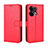 Leather Case Stands Flip Cover Holder BY5 for Oppo Reno9 Pro+ Plus 5G Red