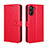 Leather Case Stands Flip Cover Holder BY5 for Realme 10 Pro 5G Red