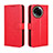 Leather Case Stands Flip Cover Holder BY5 for Realme 11 5G Red