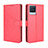 Leather Case Stands Flip Cover Holder BY5 for Realme 8 4G Red