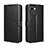 Leather Case Stands Flip Cover Holder BY5 for Realme C30s Black