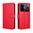 Leather Case Stands Flip Cover Holder BY5 for Realme GT Neo5 240W 5G Red