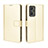 Leather Case Stands Flip Cover Holder BY5 for Realme GT2 5G Gold