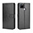 Leather Case Stands Flip Cover Holder BY5 for Realme Narzo 30A Black