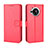 Leather Case Stands Flip Cover Holder BY5 for Sharp Aquos R7s Red
