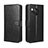 Leather Case Stands Flip Cover Holder BY5 for Sharp Aquos R8s Black