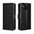 Leather Case Stands Flip Cover Holder BY5 for Sharp Aquos Sense7 Plus Black