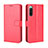 Leather Case Stands Flip Cover Holder BY5 for Sony Xperia 10 IV SO-52C Red