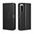 Leather Case Stands Flip Cover Holder BY5 for Sony Xperia 5 IV Black